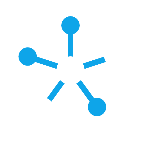 Logo TehnoConnect - iconiță albă